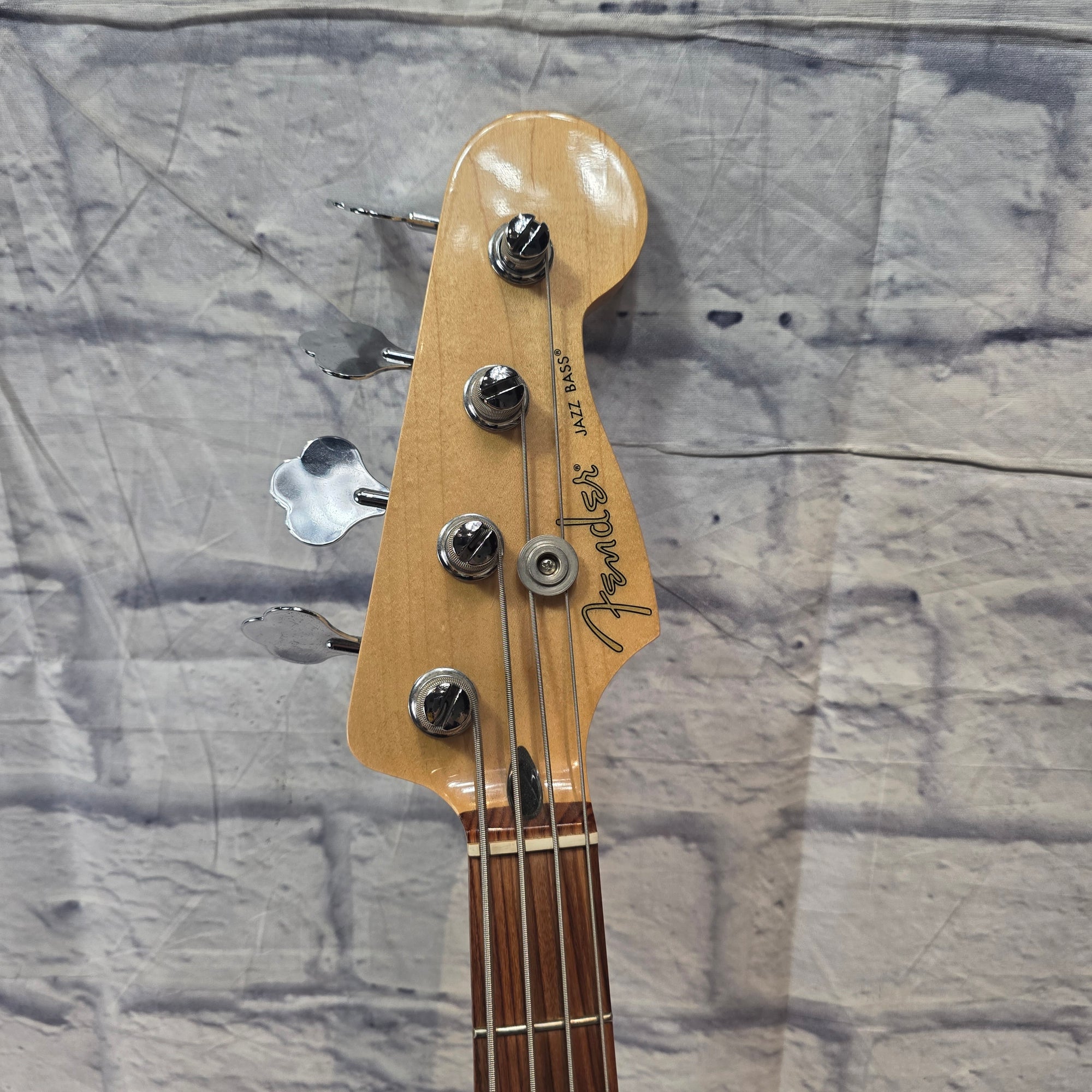 Fender 2019 White Jazz Bass MIM 4 String Bass Guitar