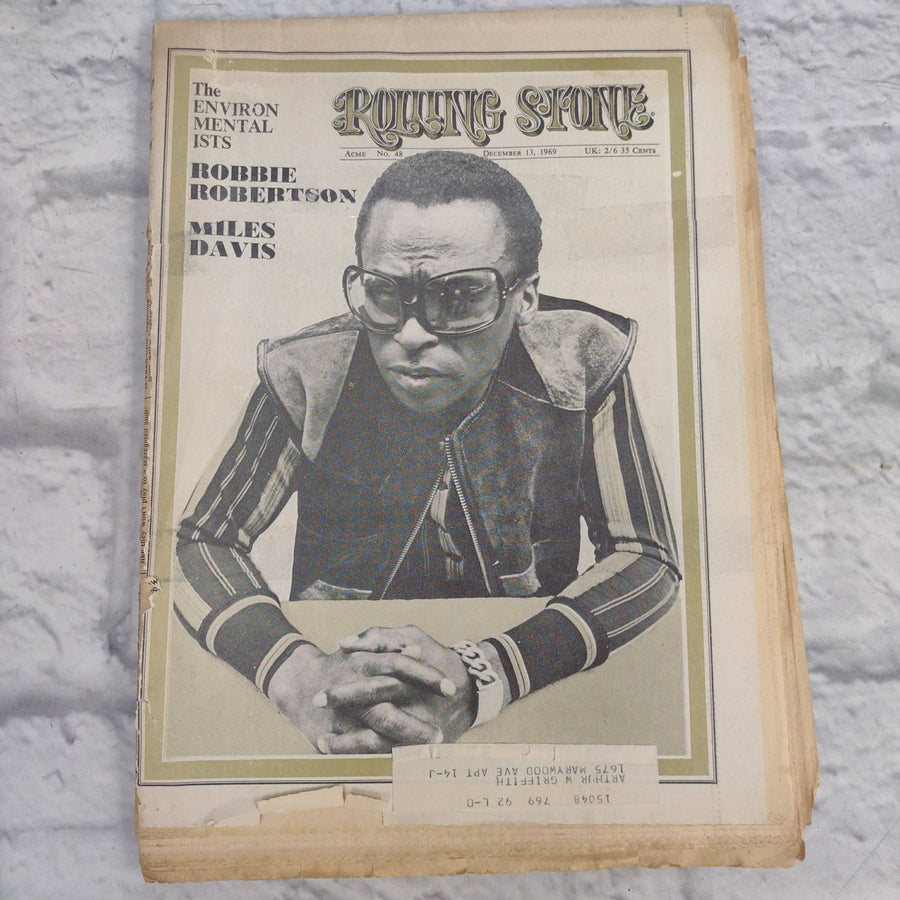 Vintage Rolling Stone Magazine - No 48 July 13 1969 - Miles Davis