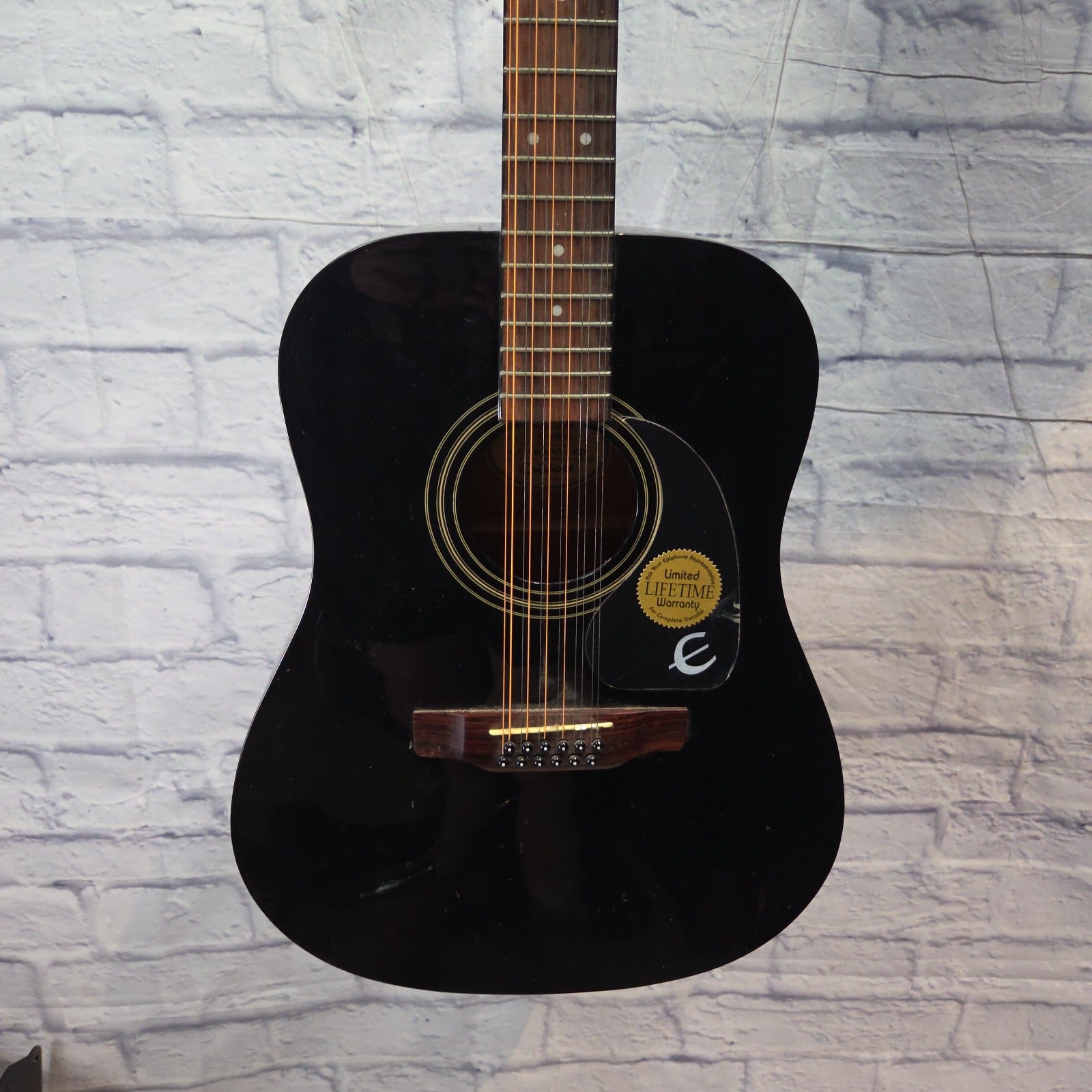 Epiphone PR-100-12/BK 12 String Acoustic Guitar