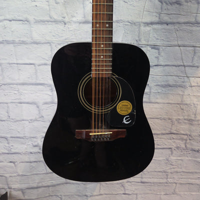 Epiphone PR-100-12/BK 12 String Acoustic Guitar