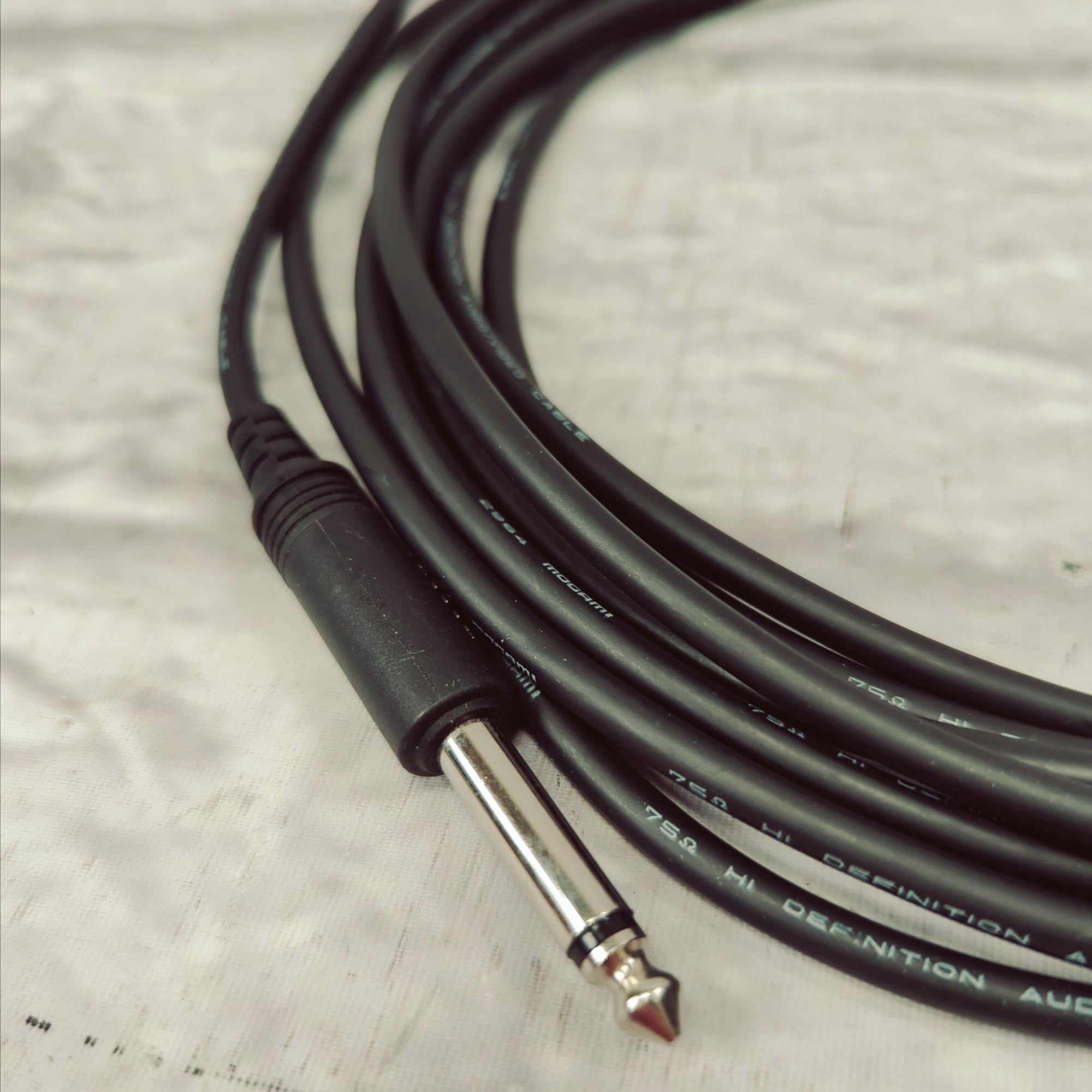 Mogami Pure Patch RCA to 1/4" TS Cable - 15'