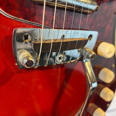 Silvertone Hornet Model 1450 Vintage Lipstick Guitar with Case