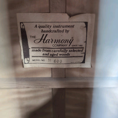 Harmony H600 Sovereign Acoustic Guitar AS IS