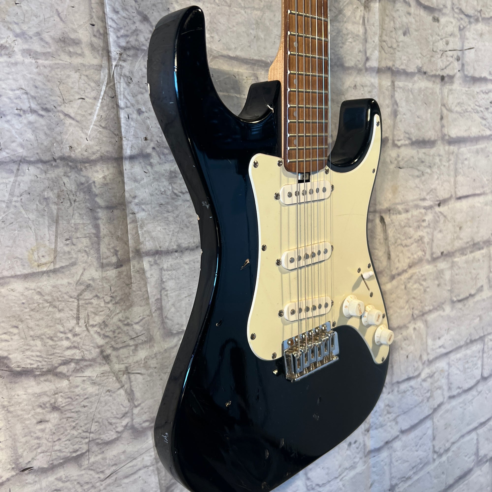 Lyon Strat Style Black Electric Guitar