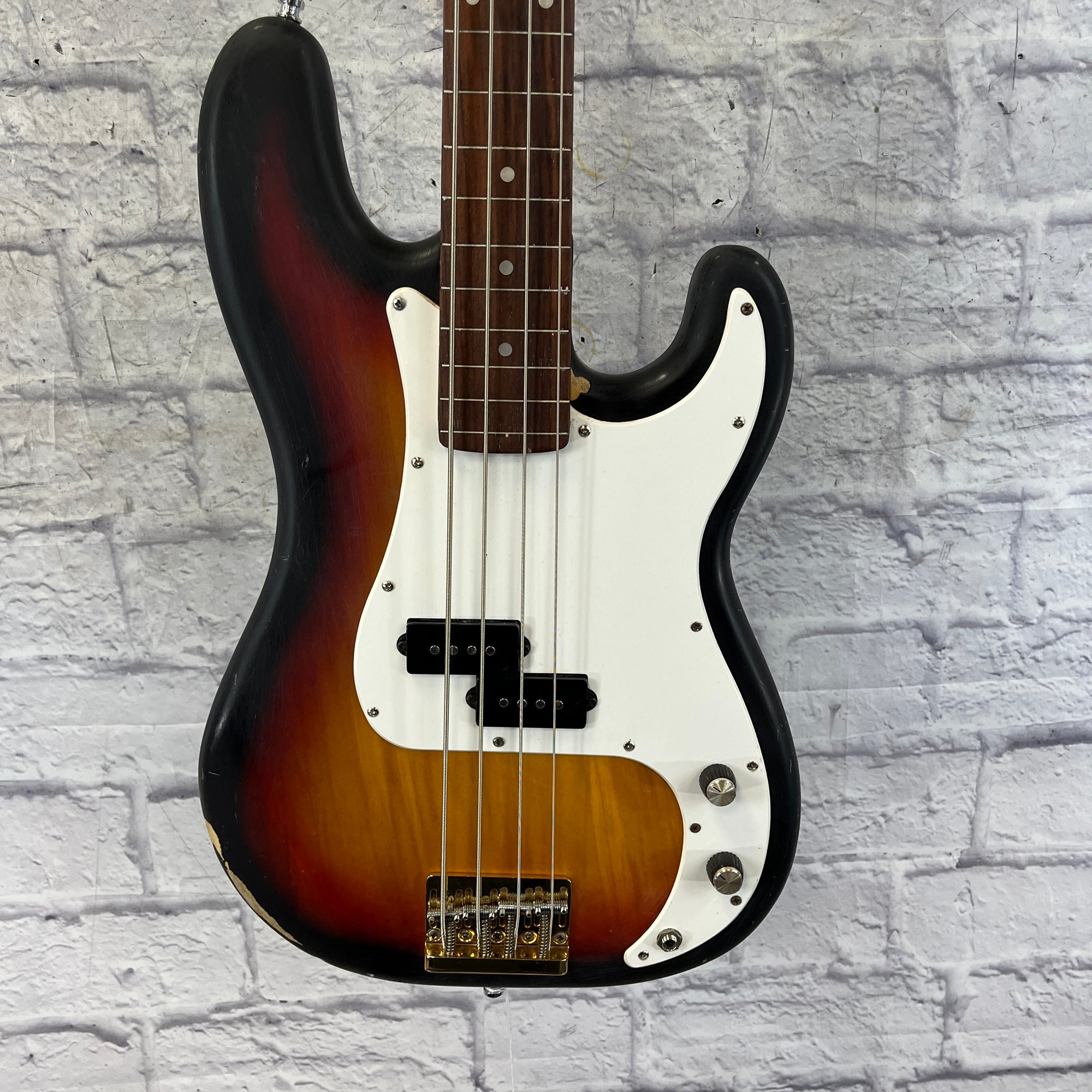 Unknown Fretless P Bass Upright Setup Bass Guitar 4 String