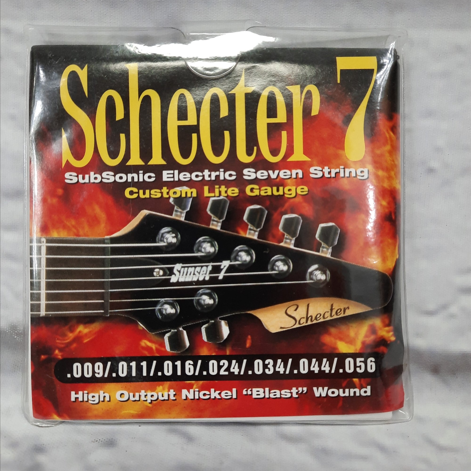 Schecter 7 Electric Guitar Strings 9-56 High Output Nickel Blast Wound