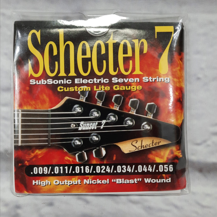 Schecter 7 Electric Guitar Strings 9-56 High Output Nickel Blast Wound