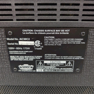 Vox AC30 C2 2x12 Tube Combo Amp