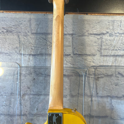 Slick SL52 LP Style Distressed TV Yellow Electric Guitar