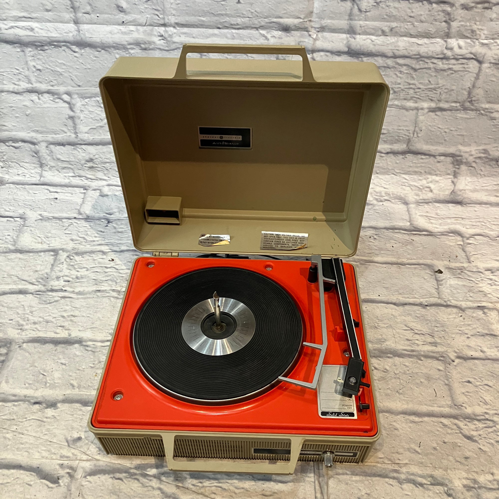 General Electric Portable Automatic Record Player