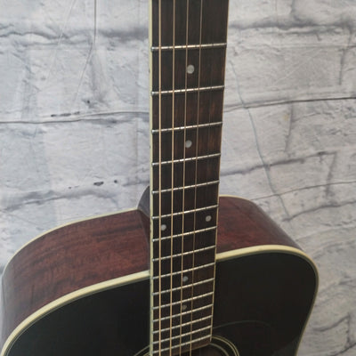Washburn D-100sb Acoustic Guitar Flame Top