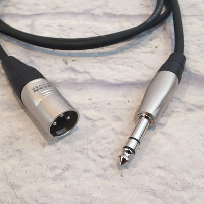 Hosa 5' XLR M to 1/4" TRS M Cable