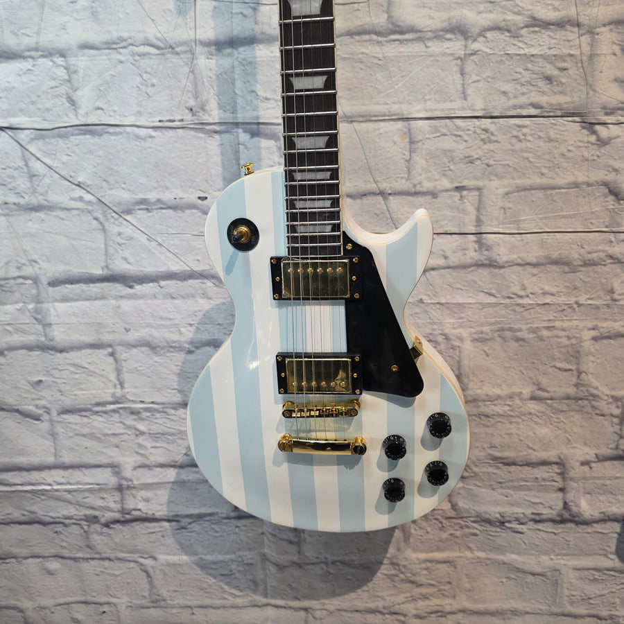 Rafferty Guitars Blue / White LP Style Electric Guitar