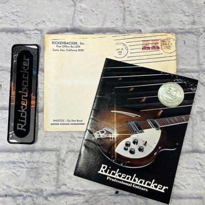 Rickenbacker 1981 50th Anniversary Guitar Catalog plus Foil Sticker
