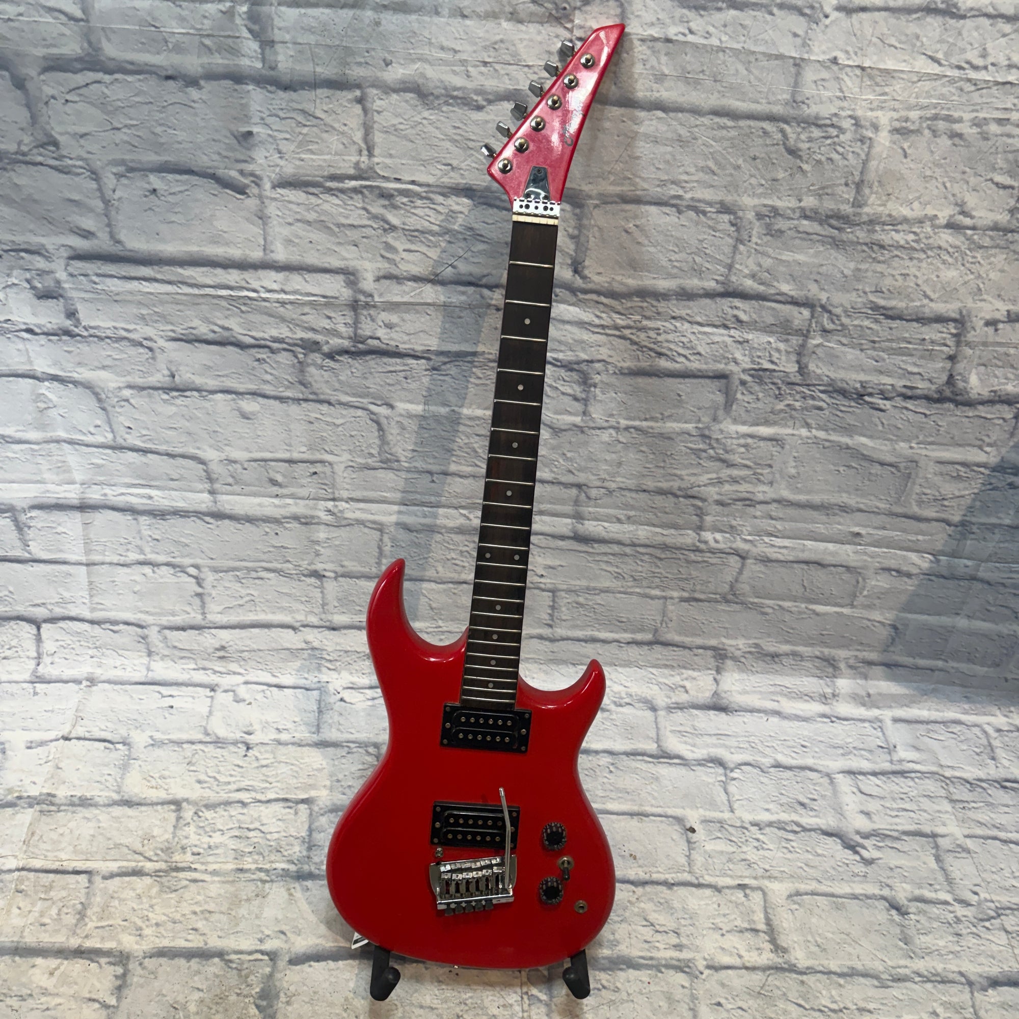 Memphis S2TR 1980s Cherry Red Electric Guitar - AS IS