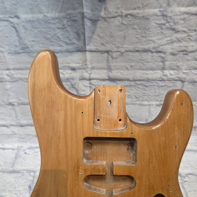 Unknown Strat Style Electric Solid Ash Guitar Body - Natural Finish