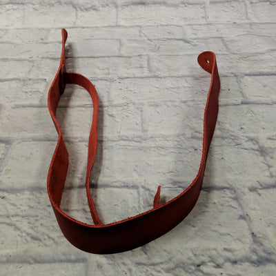 Unknown Leather Guitar Strap Red / Clay