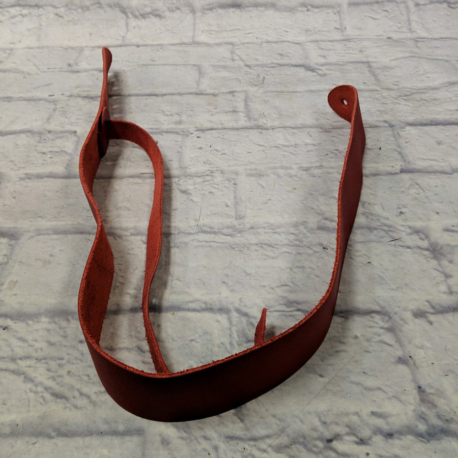 Unknown Leather Guitar Strap Red / Clay