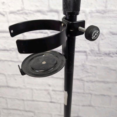 Unknown Straight Microphone Stand with Cup Holder Attachment