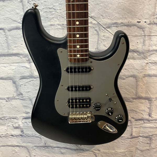 Fender FSR Flat Black Fat Strat HSS Deluxe Series Stratocaster Electri ...