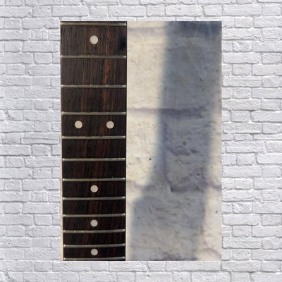Unknown Strat Style Black 22 Fret Electric Guitar Neck