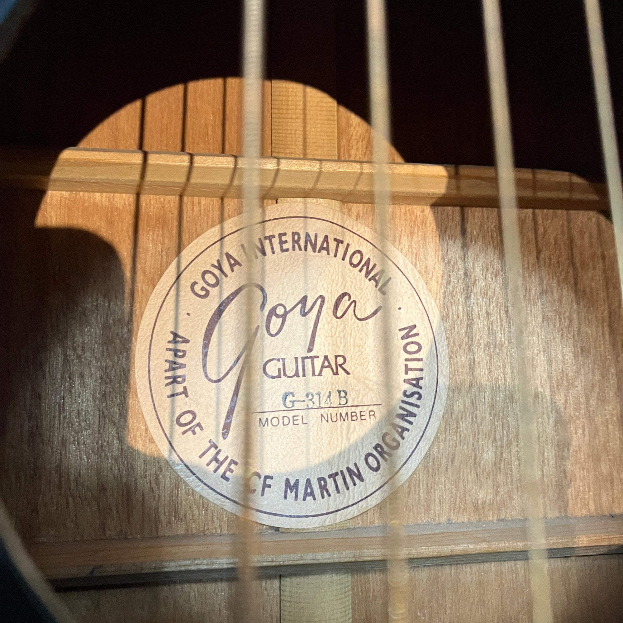 Goya G-314B Vintage 1970s Acoustic Guitar - Black w/ case