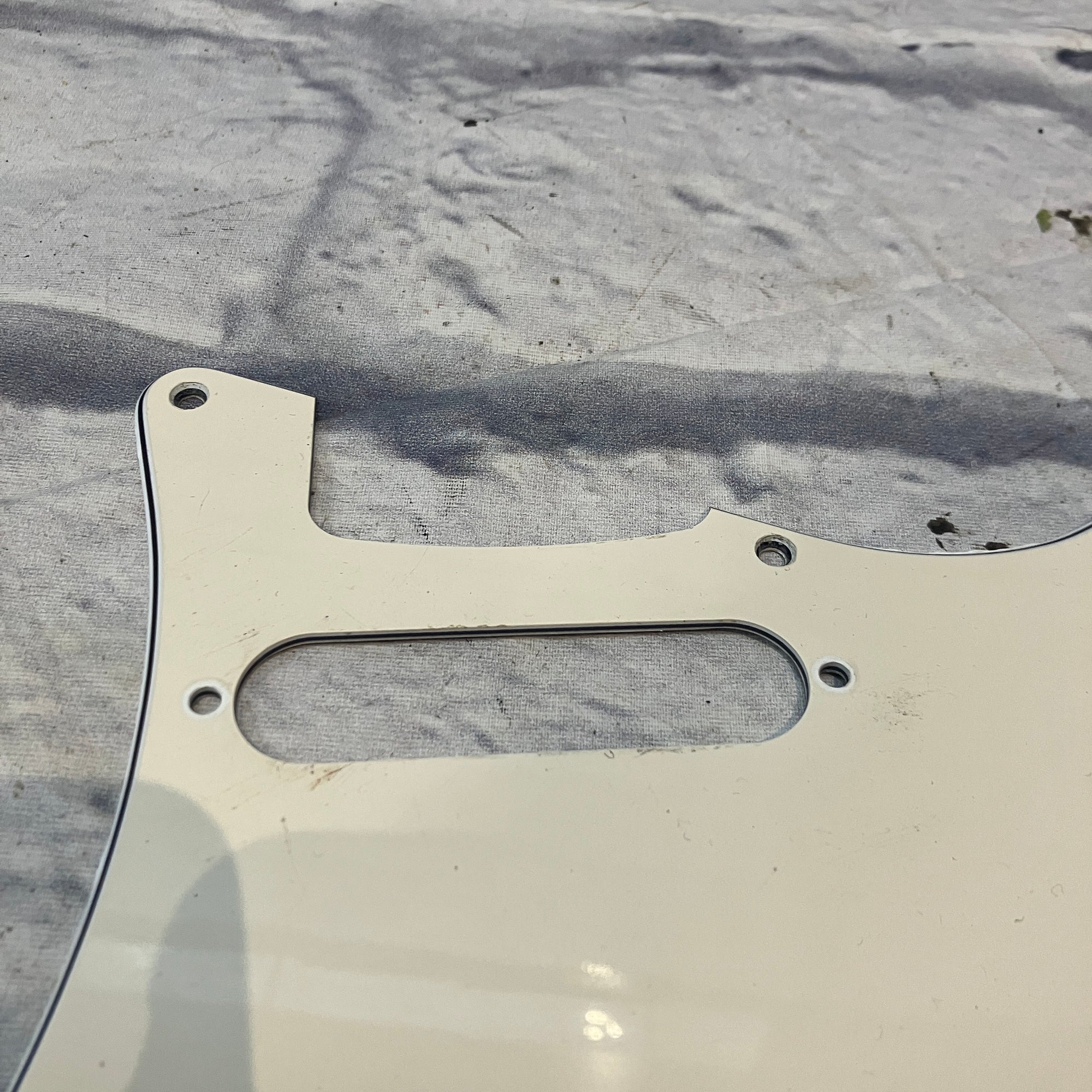 Unknown White Stratocaster Pickguard