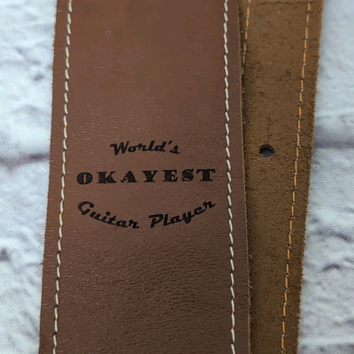 Ohana Colorado "World's Okayest Guitar Player" Brown Guitar Strap