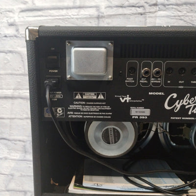 Fender Cyber Twin Combo Amp with Cover and 4-Button Footswitch Guitar Combo Amp