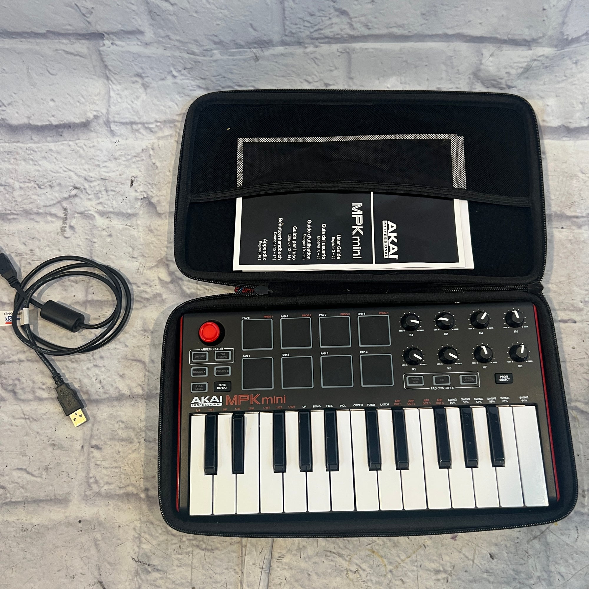 Akai MPK Mini with padded keys