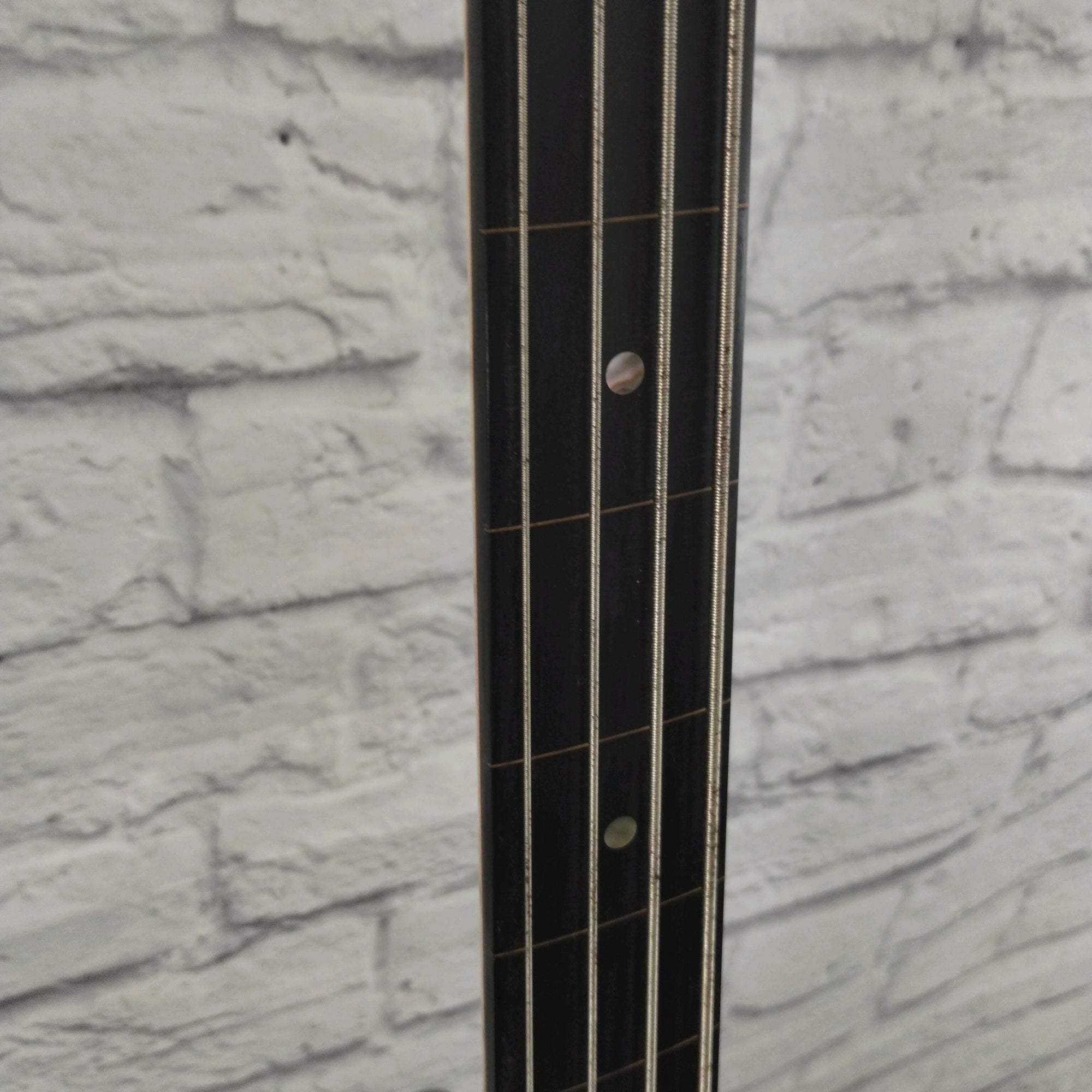 Warmoth Lefty Fretless Jazz 4 String Bass Guitar