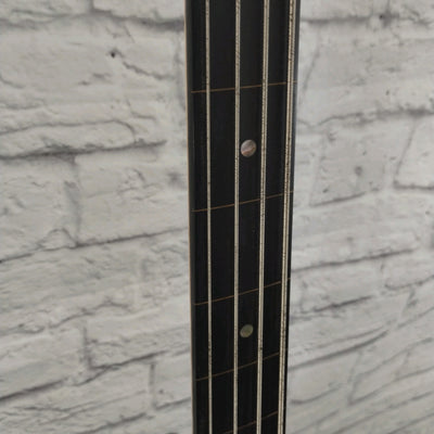 Warmoth Lefty Fretless Jazz 4 String Bass Guitar