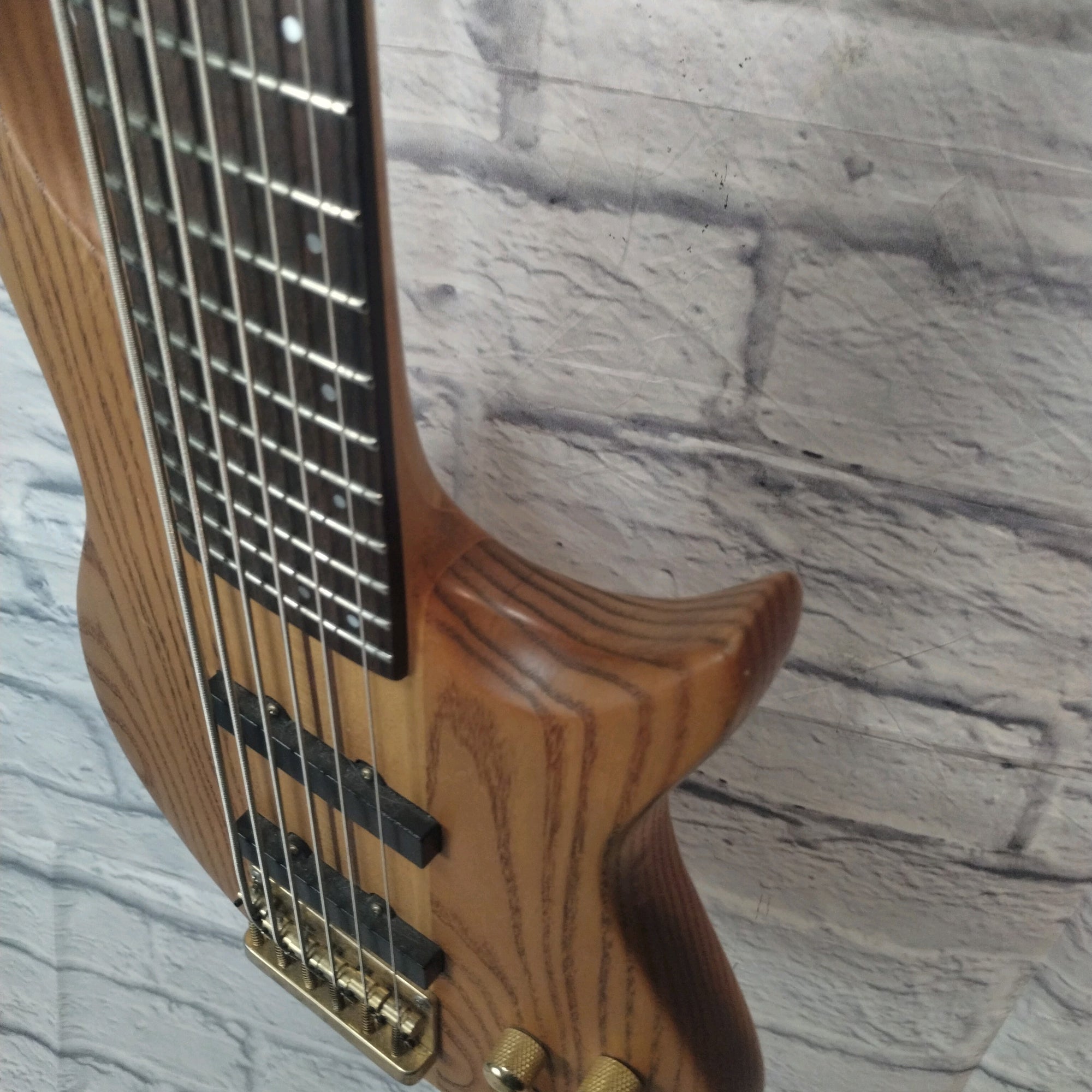 Custom Made Through Neck 6 String Bass Guitar