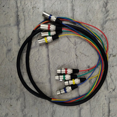 EBXYA 6ft 4-Channel XLR Snake