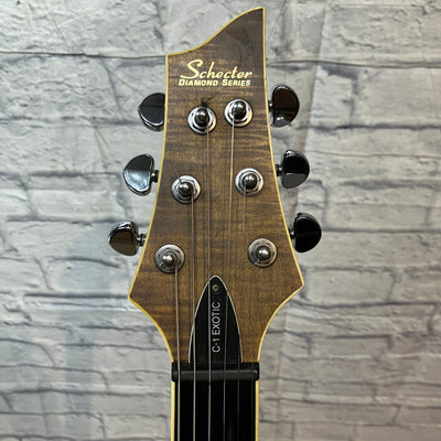 Schecter C-1 Exotic 2005 Flamed Maple Top Mahogany