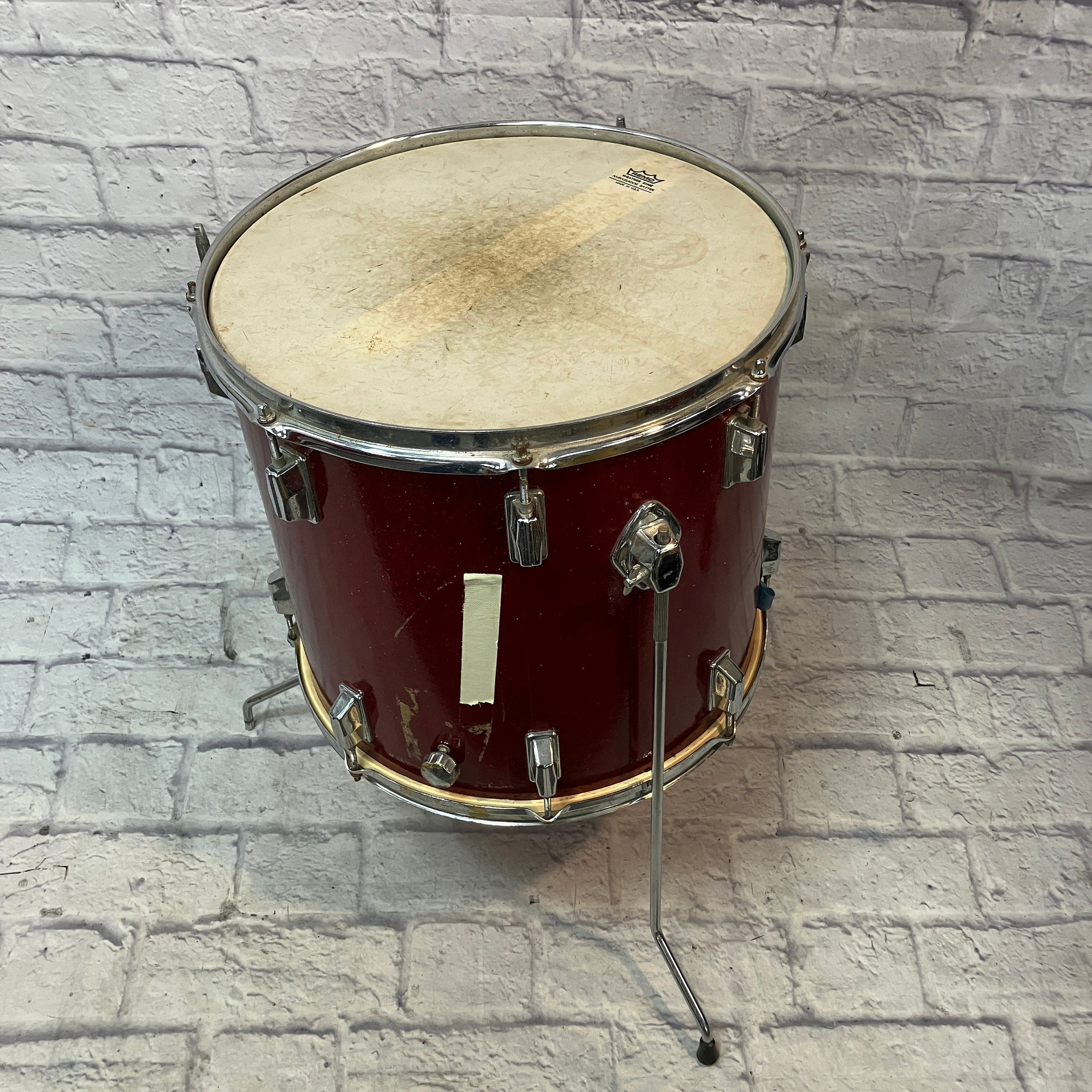Vintage Red Sparkle Floor Tom 16 x 16 MIJ