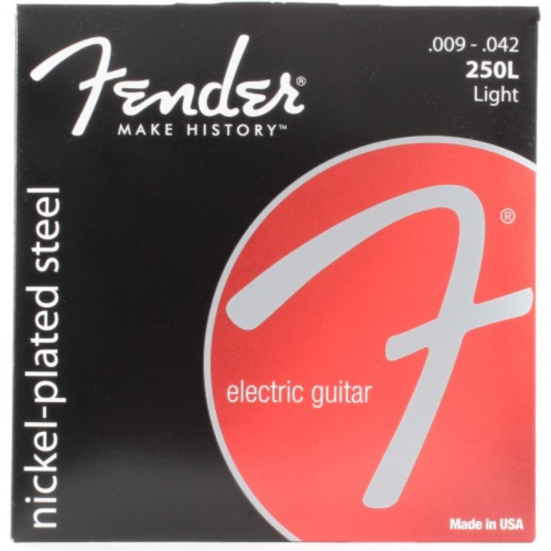 Fender Nickel-Plated 250L 9-42 Steel Light Electric Guitar Strings