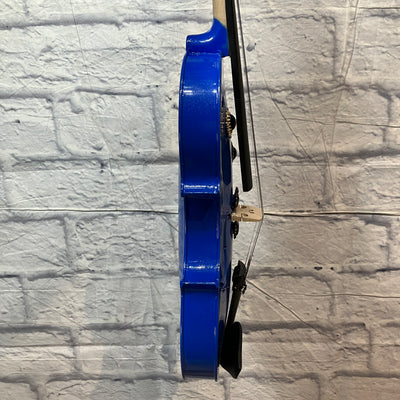 Unknown Blue 4/4 Violin W/ Case