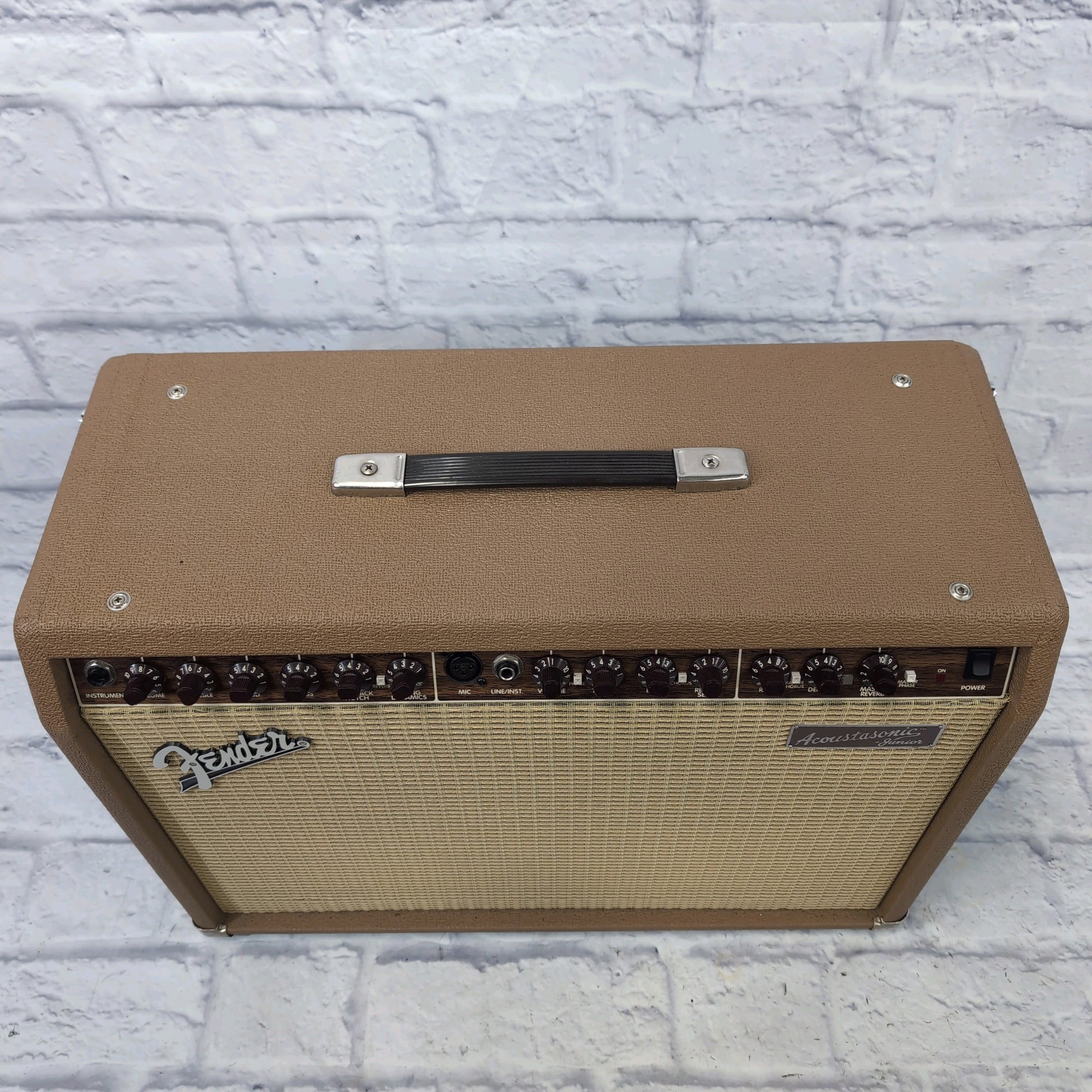 Fender Acoustasonic Junior Acoustic Guitar Combo Amp with Cover