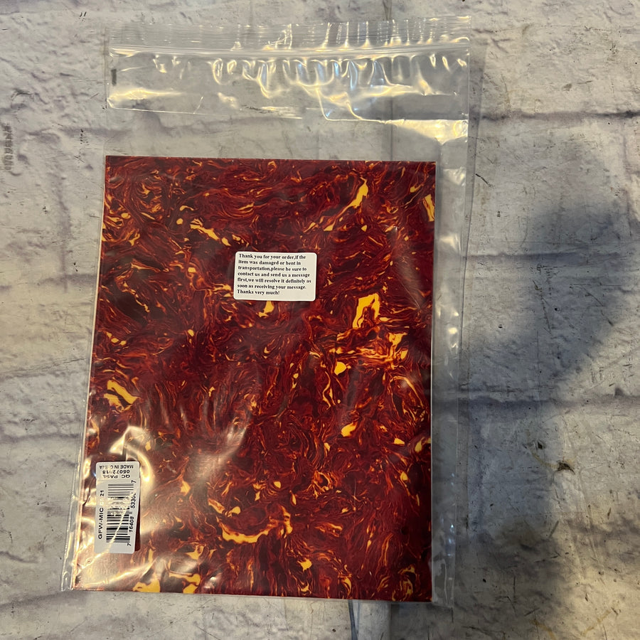 Unknown Sheet of Tortoise Acoustic Guitar Pickguard Material