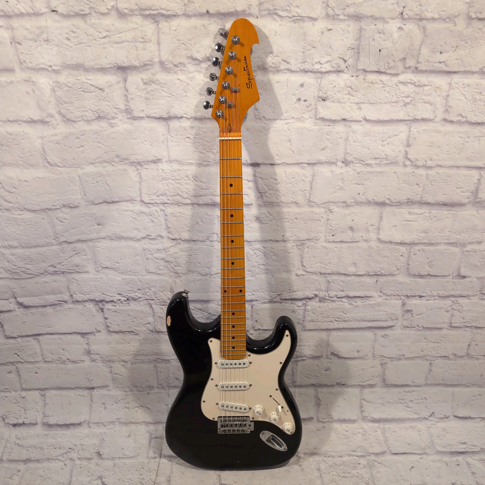 Spectrum Strat Black Electric Guitar
