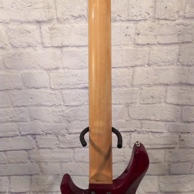 Washburn XB600 Bantam Series 6 String Bass Guitar Trans Red