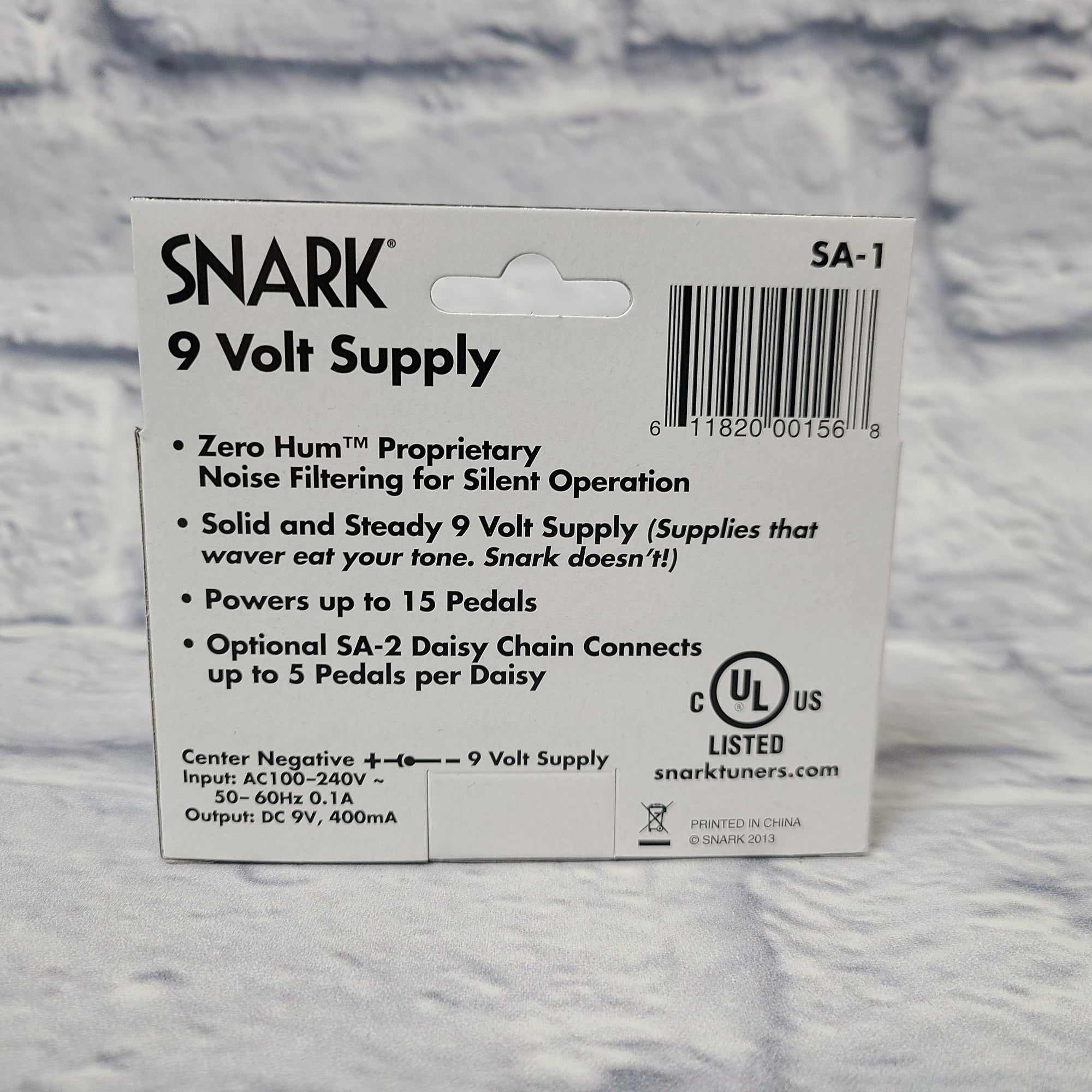 Snark SA-1 9-Volt Power Supply for Guitar Effect Pedals