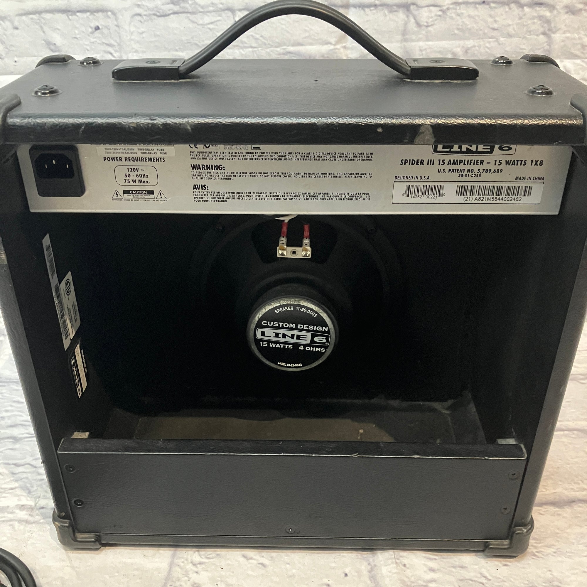 Line 6 Spider III 15 15W 1x8 Guitar Combo Amp Built-in Modeling Amplifier Effects FX