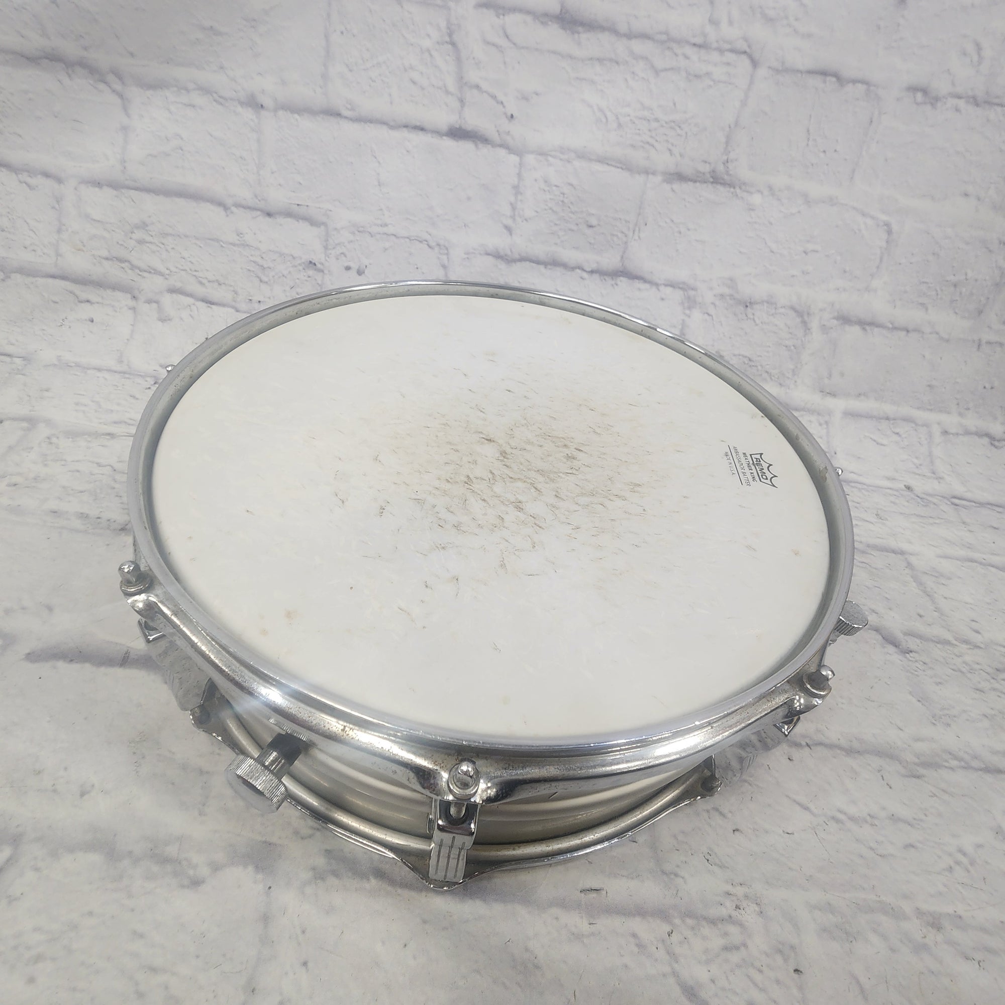 Ludwig Acrolite No 404 5x14" Snare Drum 8 Lug Rounded B/0 Badge w/ Clamshell Case