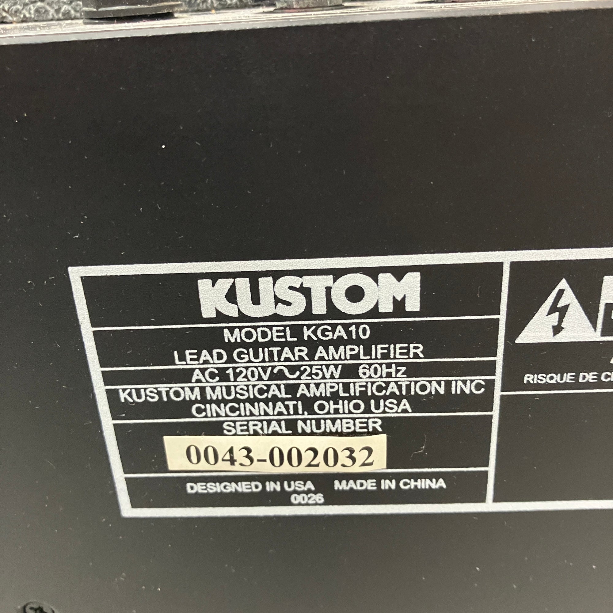 Kustom KGA10 Guitar Combo Amp
