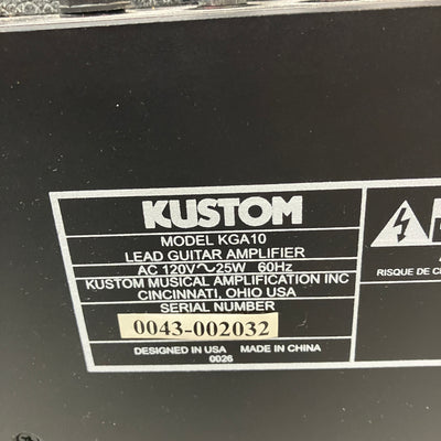 Kustom KGA10 Guitar Combo Amp