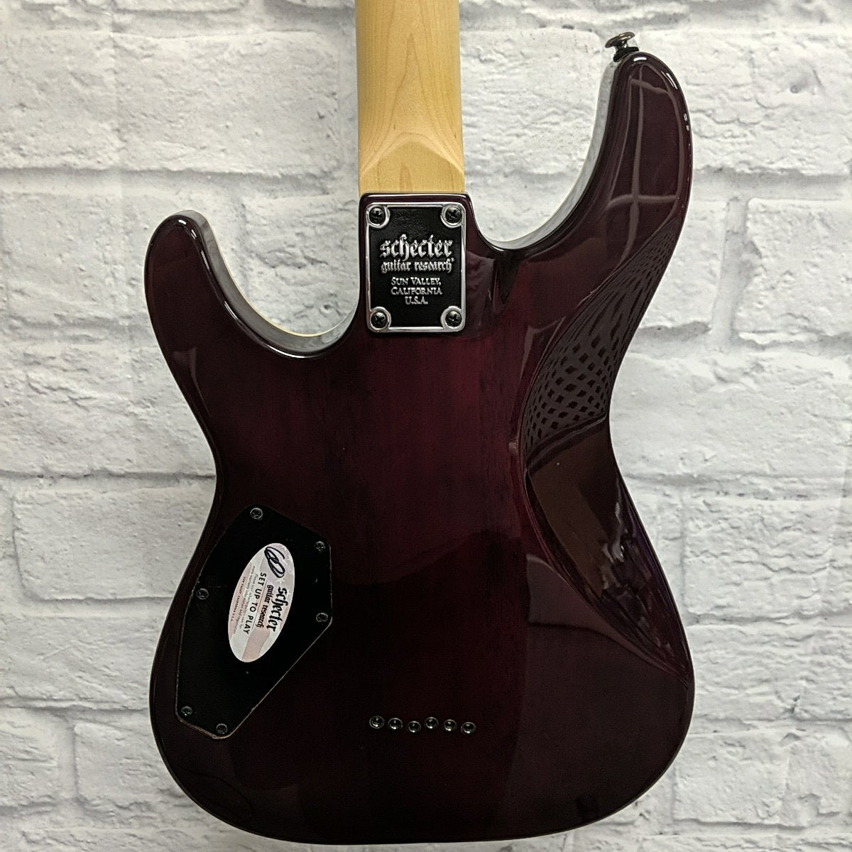 Schecter Omen Extreme 6 Electric Guitar- Black Cherry