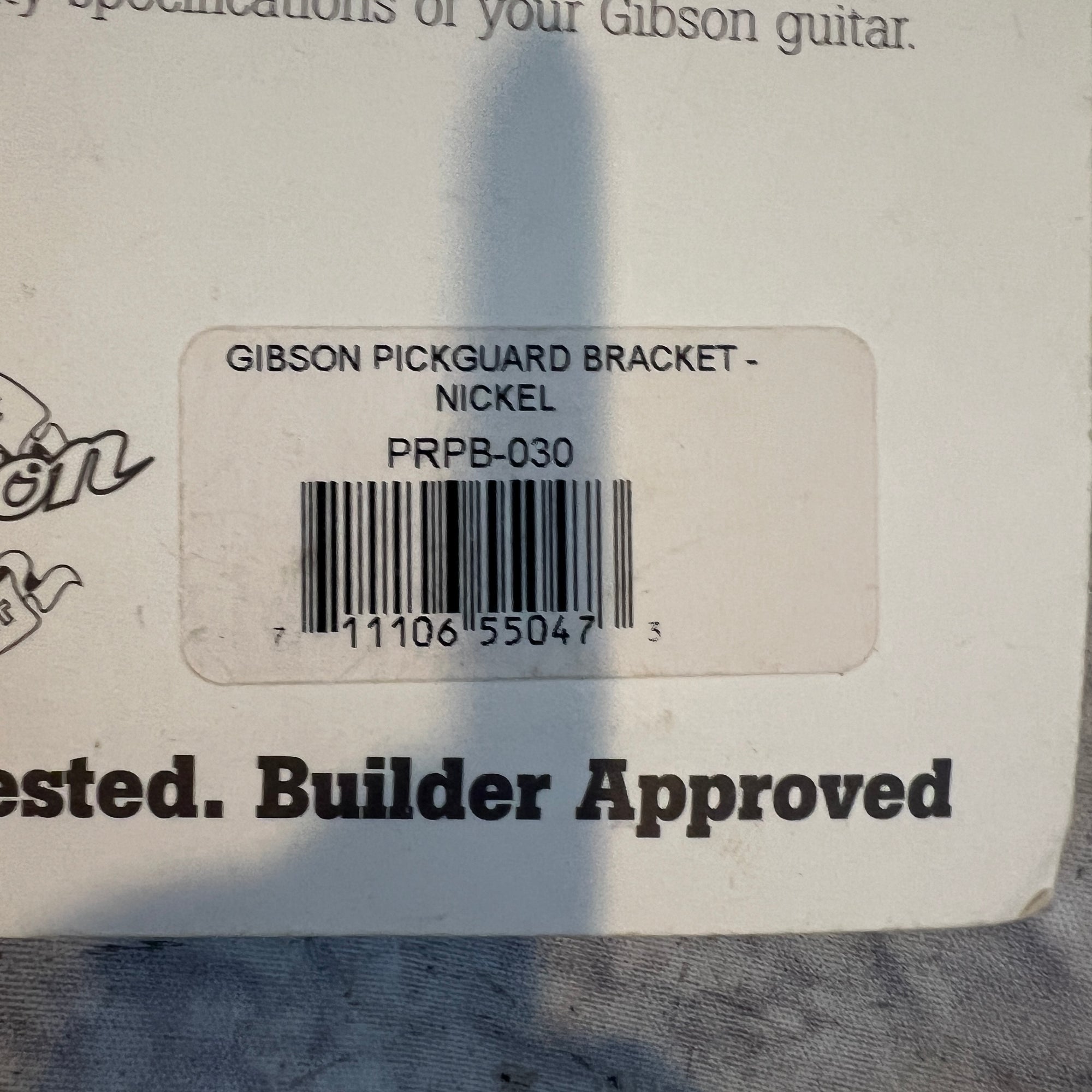 Gibson PRPB-030 Nickel Pickguard Bracket