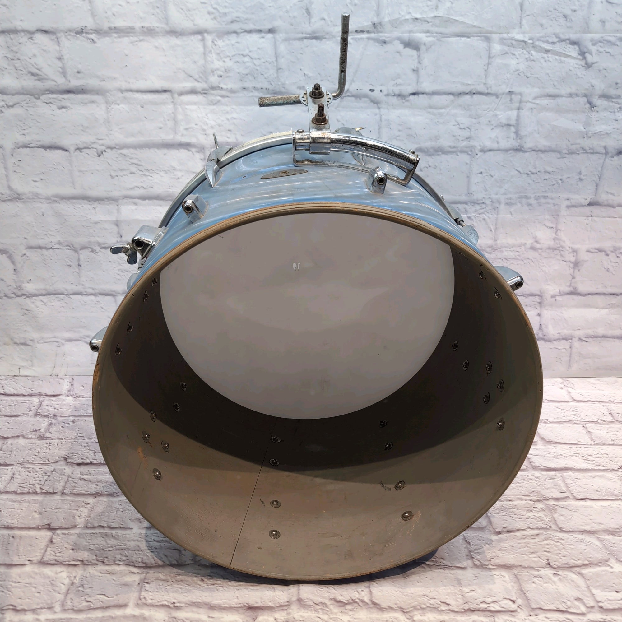 Vintage Apollo MIJ 4pc Stencil Drum Kit - 20 / 16 / 14 / 13 - Blue Satin Flame